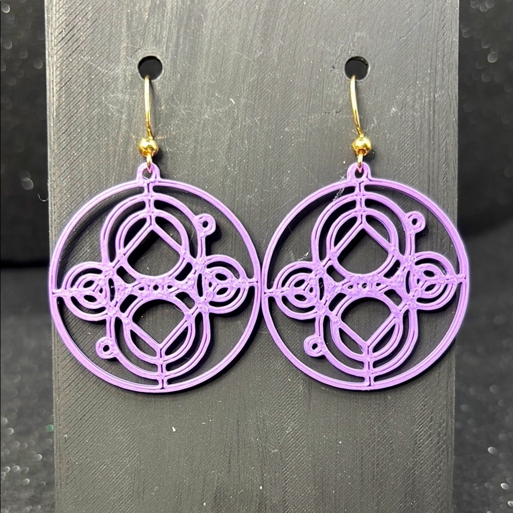 Purple Earrings